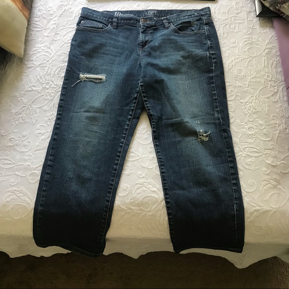 Ann Taylor loft boyfriend capris